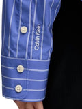 CK J D PRE Camicia a righe boxy cropped blu