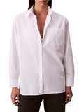 CK J D PRE Camicia in popeline relaxed fit bianco