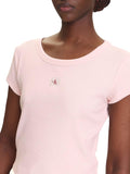 CK J D PRE T-shirt woven label rosa