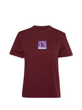 CK J D PRE T-shirt classic fit logo BORDEAUX
