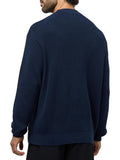 CK J U COL Maglia cotton waffle blu