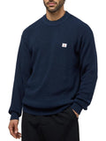 CK J U COL Maglia cotton waffle blu