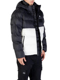CK J U COL Piumino cappuccio nylon color block TOFU