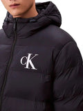 CK J U COL Piumino imbottito nylon monogram blu