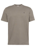 T-shirt basic con piccolo logo smooth cotton solid