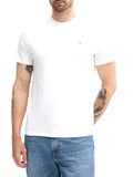 CK J U PRE T-shirt badge 30s in jersey di cotone bianco