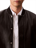 CK J U PRE Giubbino bomber in ecopelle nero