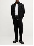 CK J U PRE Giubbino in cotone con collo camicia nero