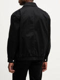 CK J U PRE Giubbino in cotone con collo camicia nero