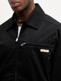 CK J U PRE Giubbino in cotone con collo camicia nero