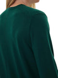 CK U COL Maglioncino girocollo in lana merino verde
