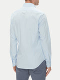 CK U PRE Camicia classica slim essential in popeline azzurro