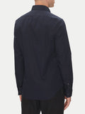 CK U PRE Camicia classica slim essential in popeline BLU NOTTE