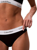 CK U.WEAR D Slip intimo nero con fascia logo Ck NERO/B.CO