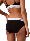 CK U.WEAR D Slip intimo nero con fascia logo Ck NERO/B.CO