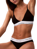 CK U.WEAR D Slip intimo nero con fascia logo Ck NERO/B.CO