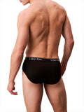CK U.WEAR U Slip pacco da 3 con elastico logato nero NERO/B.CO