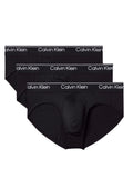CK U.WEAR U Slip pacco da 3 con elastico logato nero NERO/B.CO