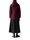 COLMAR OR. D Cappotto in panno di lana con cappuccio VIOLA