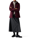 COLMAR OR. D Cappotto in panno di lana con cappuccio VIOLA