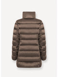 COLMAR OR. D Giubbotto lungo trapuntato collo alto BRONZO