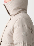 COLMAR OR. D Piumino puffer collo alto trama animalier beige