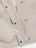 COLMAR OR. D Piumino puffer collo alto trama animalier beige