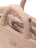 COLMAR OR. D Borsa puffy in nylon imbottito beige