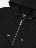 COLMAR OR. D Felpa full zip con trecce nero