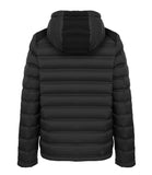 COLMAR OR. U Piumino con cappuccio con inserti di tessuto nero