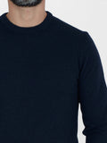 COLMAR OR. U Maglioncino girocollo pullover in misto kashmire blu