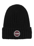 Berretto zuccotto a coste con patch logo