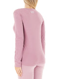 EA7 D T-shirt manca lunga basic ROSA SCURO