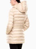 EA7 D Piumino cappuccio lunghezza media beige