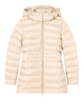EA7 D Piumino cappuccio lunghezza media beige