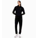 EA7 D Tuta 2 pezzi con giacca zip e cappuccio con logo EA7 NERO/ORO