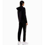 EA7 D Tuta 2 pezzi con giacca zip e cappuccio con logo EA7 NERO/ORO