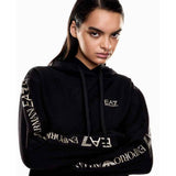 EA7 D Tuta 2 pezzi con giacca zip e cappuccio con logo EA7 NERO/ORO