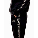 EA7 D Tuta 2 pezzi con giacca zip e cappuccio con logo EA7 NERO/ORO