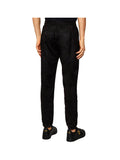 EA7 U Pantaloni della tuta jogger gold label in tessuto effetto suede nero