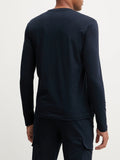 EA7 U T-shirt manica lunga maxi logo blu