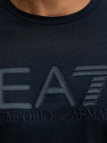 EA7 U T-shirt manica lunga maxi logo blu