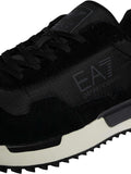 EA7 U Sneakers in pelle logo NERO/B.CO