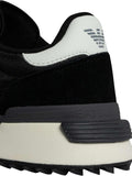 EA7 U Sneakers in pelle logo NERO/B.CO