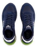 EA7 U Sneakers con logo ea7 in pelle BLU MLT