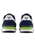 EA7 U Sneakers con logo ea7 in pelle BLU MLT