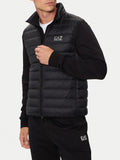 EA7 U Gilet Smanicato trapuntato nero