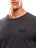 EA7 U T-shirt manica lunga asfalto