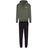 EA7 U Tuta due pezzi logo verde e nero VERDE/NERO