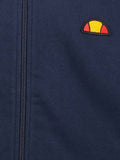 ELLESSE U Felpa hoodie full zip patch logo blu